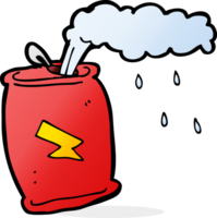 cartoon fizzing soda can png