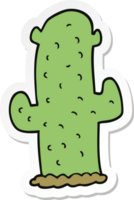 pegatina de un cactus de dibujos animados png