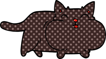 cartoon doodle fat cat png