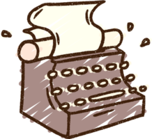 Type Writer Chalk Drawing png