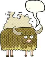 hand drawn comic book speech bubble cartoon smelly cow png