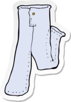sticker van een cartoon spijkerbroek png