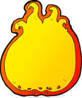 cartoon flame border png