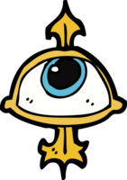 símbolo de ojo de dibujos animados png