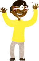 cartoon man with eyes popping out of head png