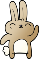 cartoon doodle happy bunny png