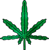 mano disegnato strambo cartone animato marijuana png