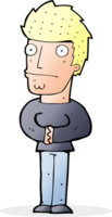 Cartoon besorgter Mann png