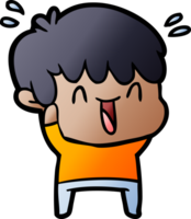 cartoon laughing boy png