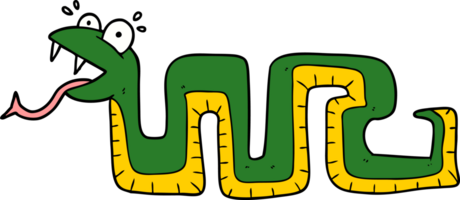 serpiente sorprendida de dibujos animados png