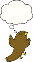 cartoon bird with thought bubble png