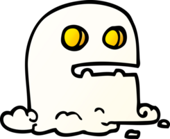 pendenza illustrazione cartone animato spaventoso fantasma png