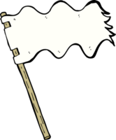 drapeau blanc de dessin animé png