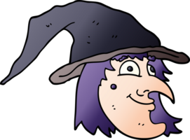 cartoon doodle happy witch png