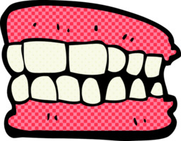 desenho animado falso dentes png