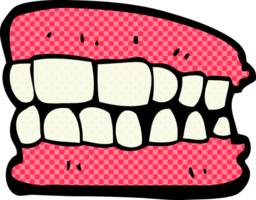 dessin animé faux les dents png