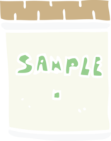 cartoon doodle medical sample jar png
