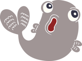 Cartoon-Doodle eines Fisches png