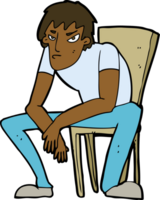 cartoon dejected man png