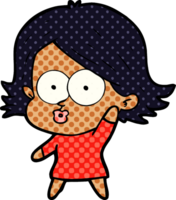 cartoon girl pouting png