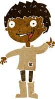 cartoon excited boy png