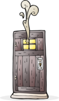 cartoon oude houten deur png