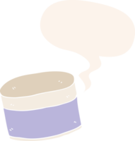 dessin animé pot avec discours bulle dans rétro style png