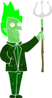 diabo dos desenhos animados com forcado png