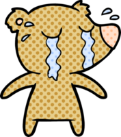 crying bear cartoon chraracter png