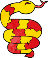 serpiente garabato de dibujos animados png