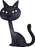 gato de garabato de dibujos animados png