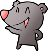 ridendo orso cartone animato png