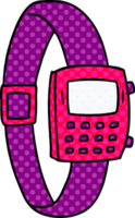 hand drawn cartoon doodle of a retro watch png