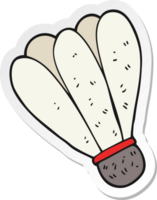 sticker of a cartoon badminton png