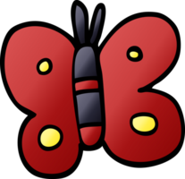 cartoon doodle butterfly png