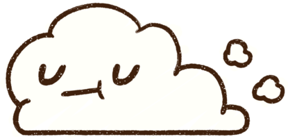 dessin à la craie de nuage de contenu png