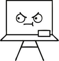 line drawing cartoon of a white board png