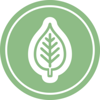 natural hoja circular icono símbolo png