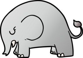 éléphant de dessin animé mignon png