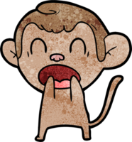 singe de dessin animé criant png