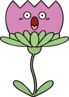 cute cartoon of a flower png