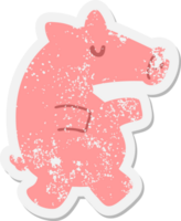 long snout pig grunge sticker png