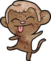 divertente cartone animato scimmia danza png