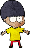 nervous cartoon boy png