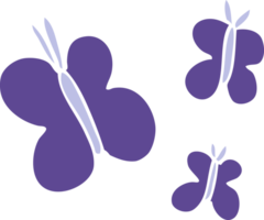 cartoon doodle butterflies png