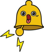 cute cartoon ringing bell png