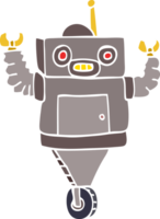 Cartoon-Doodle-Roboter png