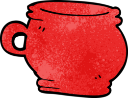 tasse de griffonnage de dessin animé png