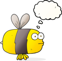 pensée bulle dessin animé abeille png