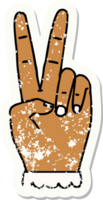 peace symbol two finger hand gesture illustration png